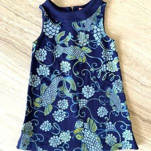 Lilly Pulitzer girls dress 2t don’t be koi blue like new